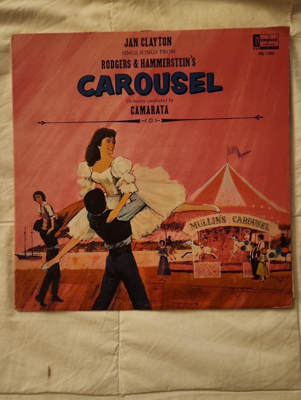 Disney Carousel Vinyl SUPER RARE GEM! DISPLAY COPY NEVER PLAYED! Cover Worn Bit